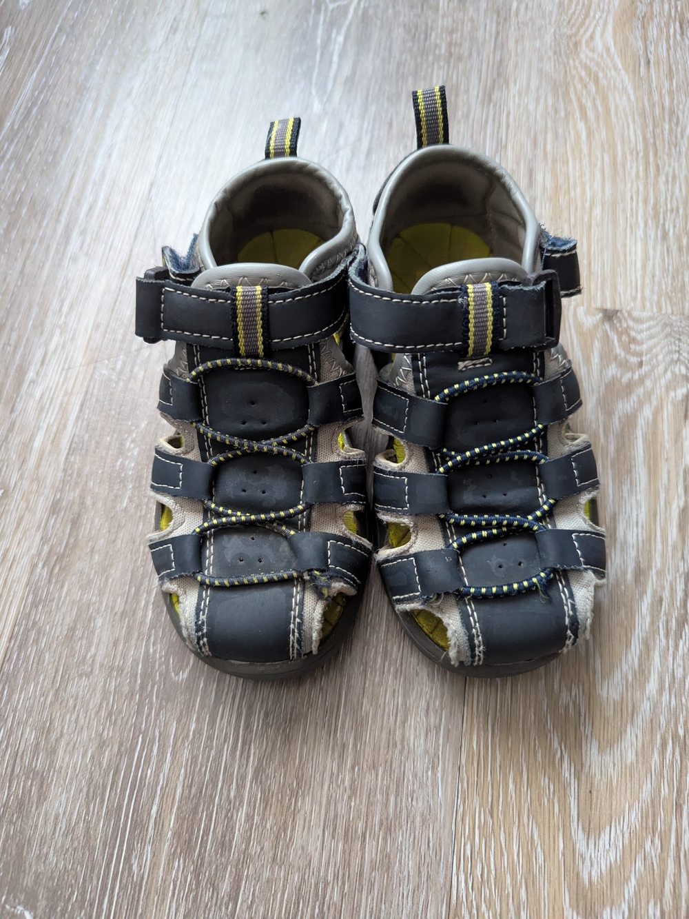 Navy and Gray Outdoor Sandals